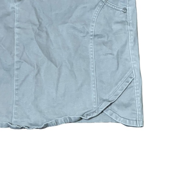 Ascend Casual Mini Skirt‎ Pencil Stretch Gray Lined Tulip Hem Women Size 4 - Picture 4 of 9